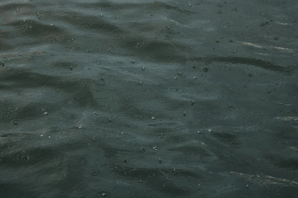 Pluie récupérée dans une citerne
