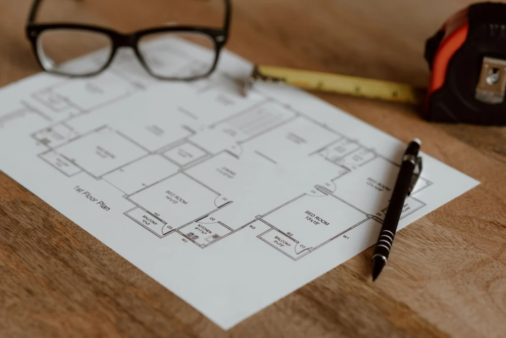 Plan de maison pour une demande de permis