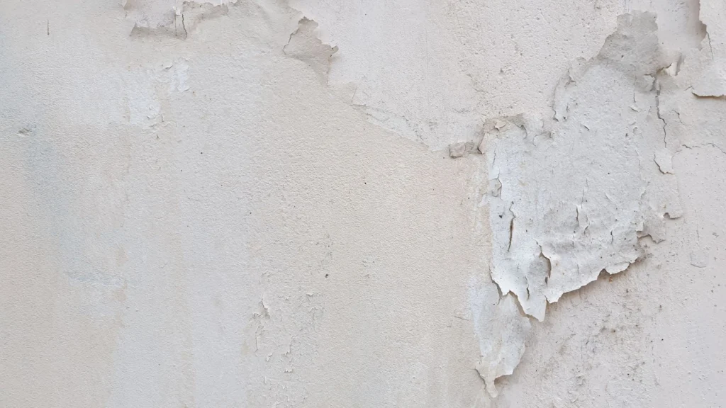 Mur abîmé par l’humidité ascensionnelle